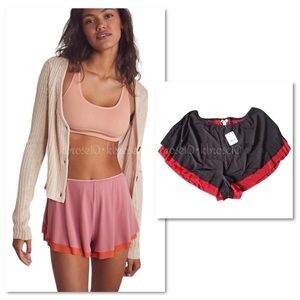 Free People Intimately Free Mesh Double Layer Shorts NWT Medium Large